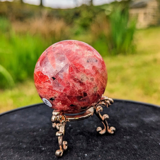 Strawberry Rhodonite Sphere